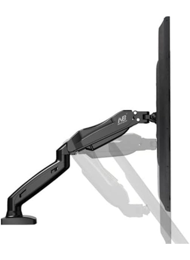 northbayou Adjustable Single Arm Monitor Holder with Shock Absorber, Desk Mount for 17–30 Inch Screens, Space Saving Design - Image 3